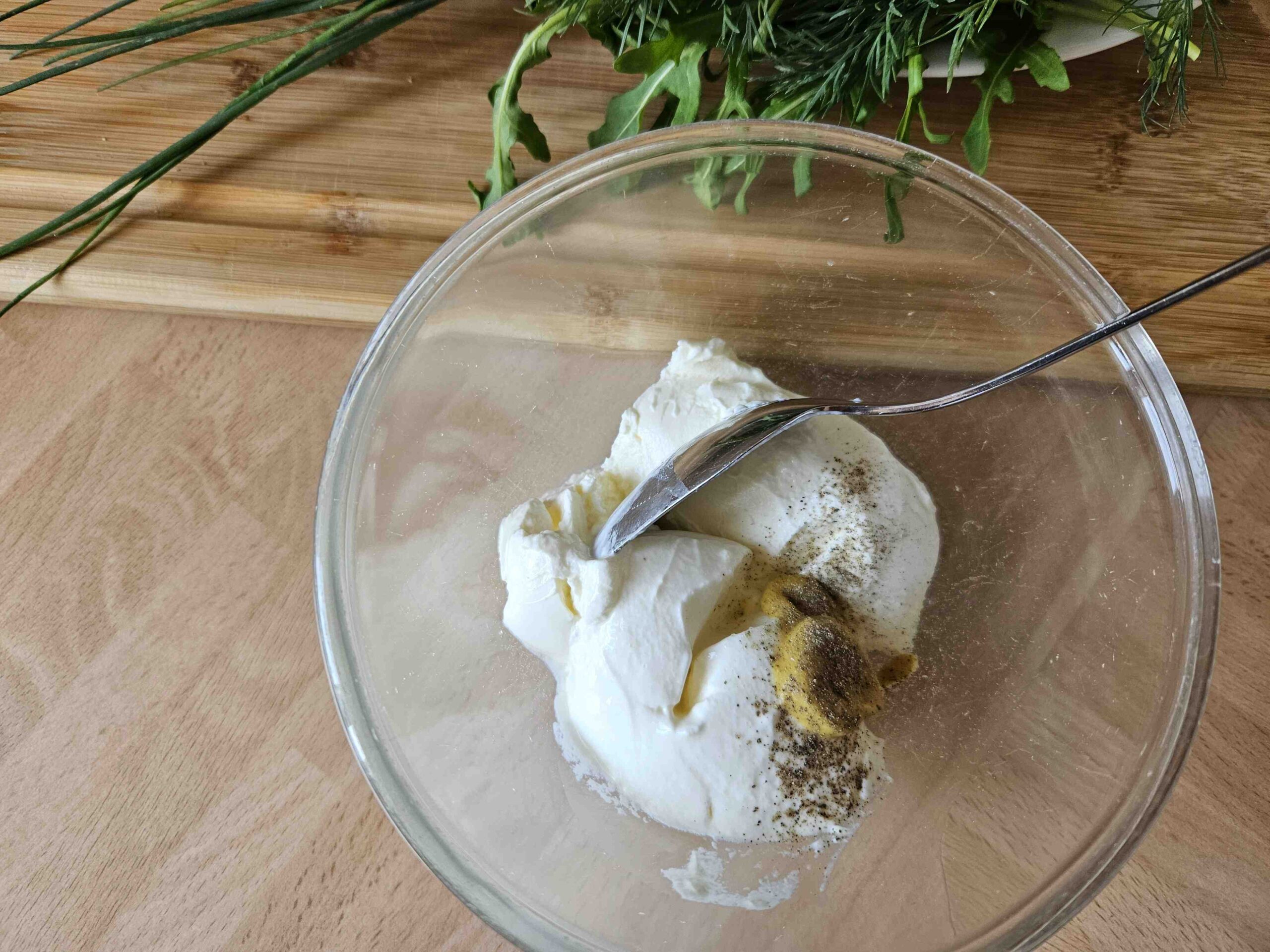 Frischkäse-Creme für das Wiesen-Sandwich